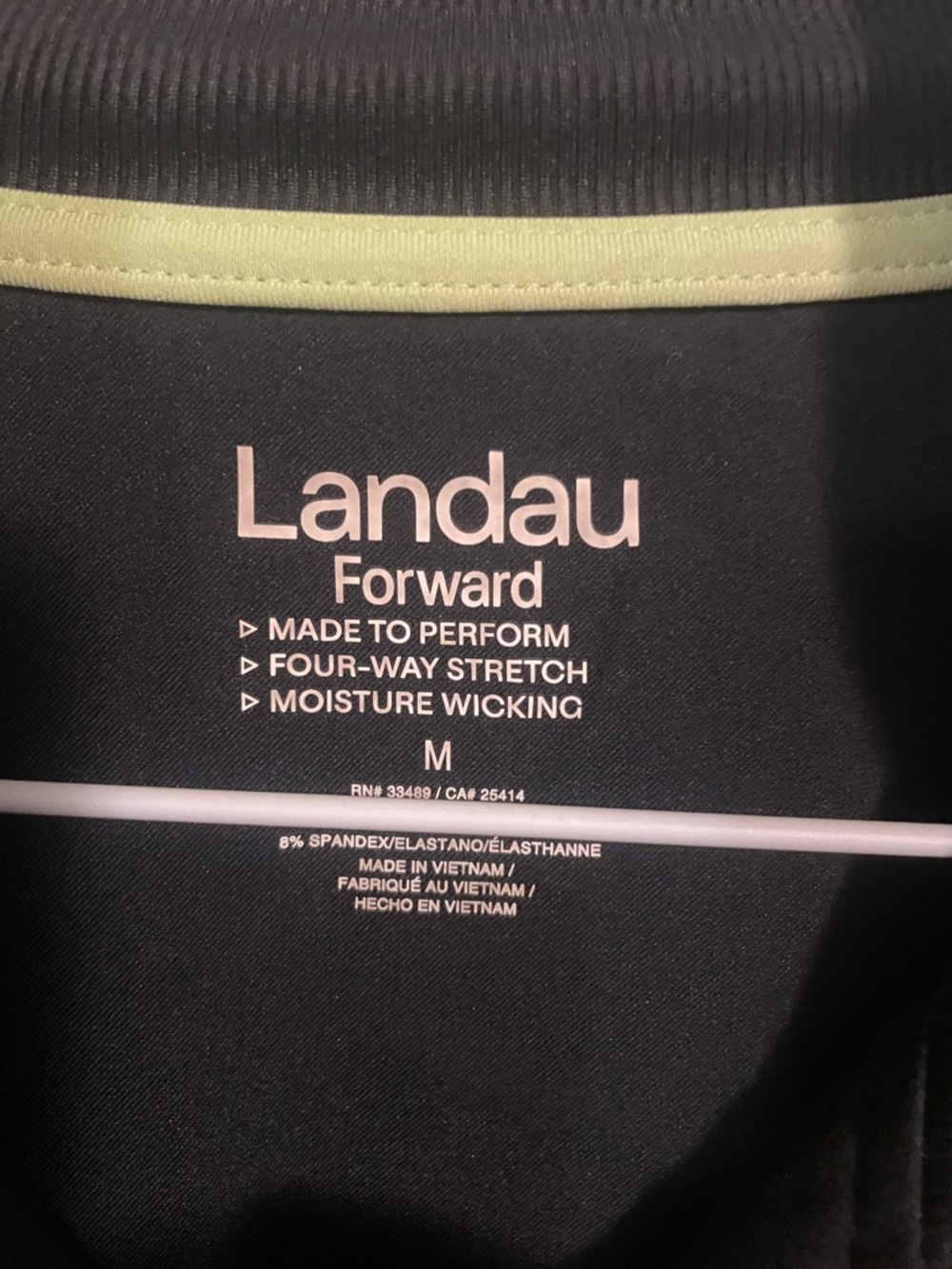 Landau Black Lightweight Full-Zip Scrub Jacket Unisex Medium - Picture 2 of 6